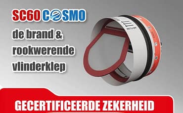 DE SC60-COSMO is de enige WRD NEN 6075 & WBDBO NEN 6069 gecertificeerde vlinderklep voor de Nederlandse markt